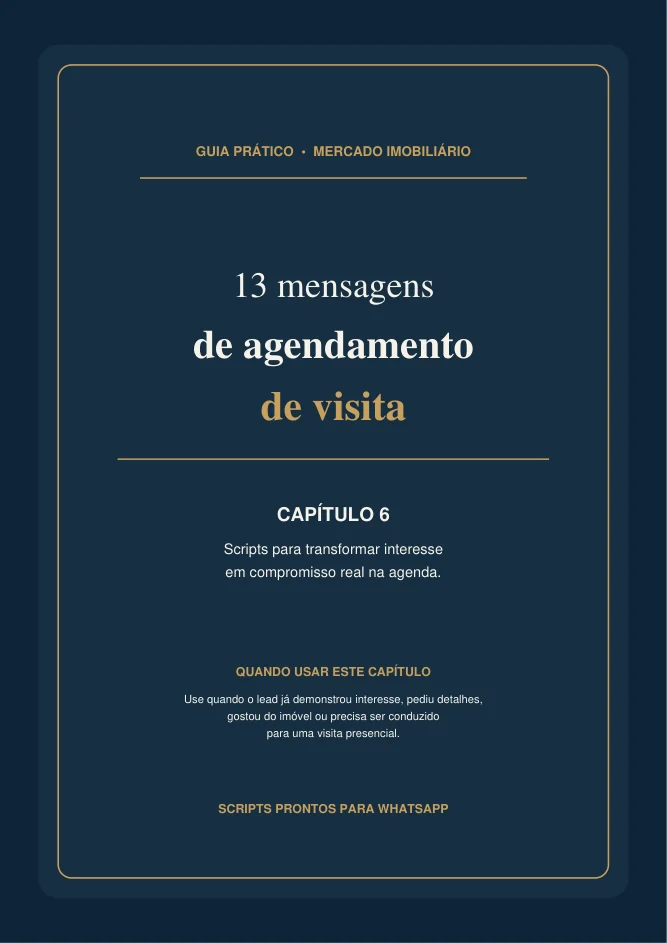 Capa 13 mensagens de agendamento de visita